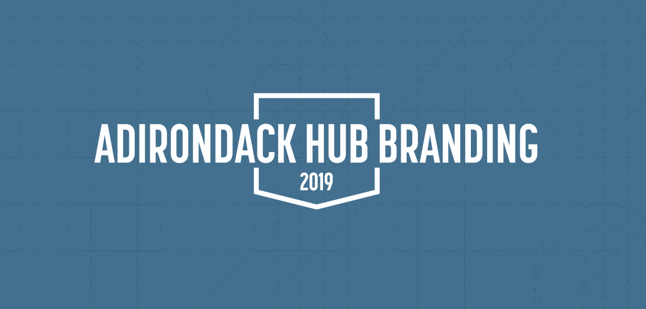A graphic that reads "Adirondack Hub Brand"